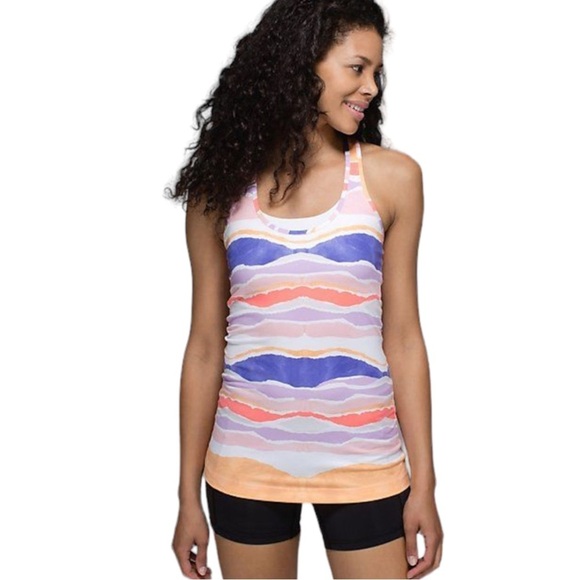 Lululemon Cool Racerback Beacher Stripe Tank - Picture 1 of 8